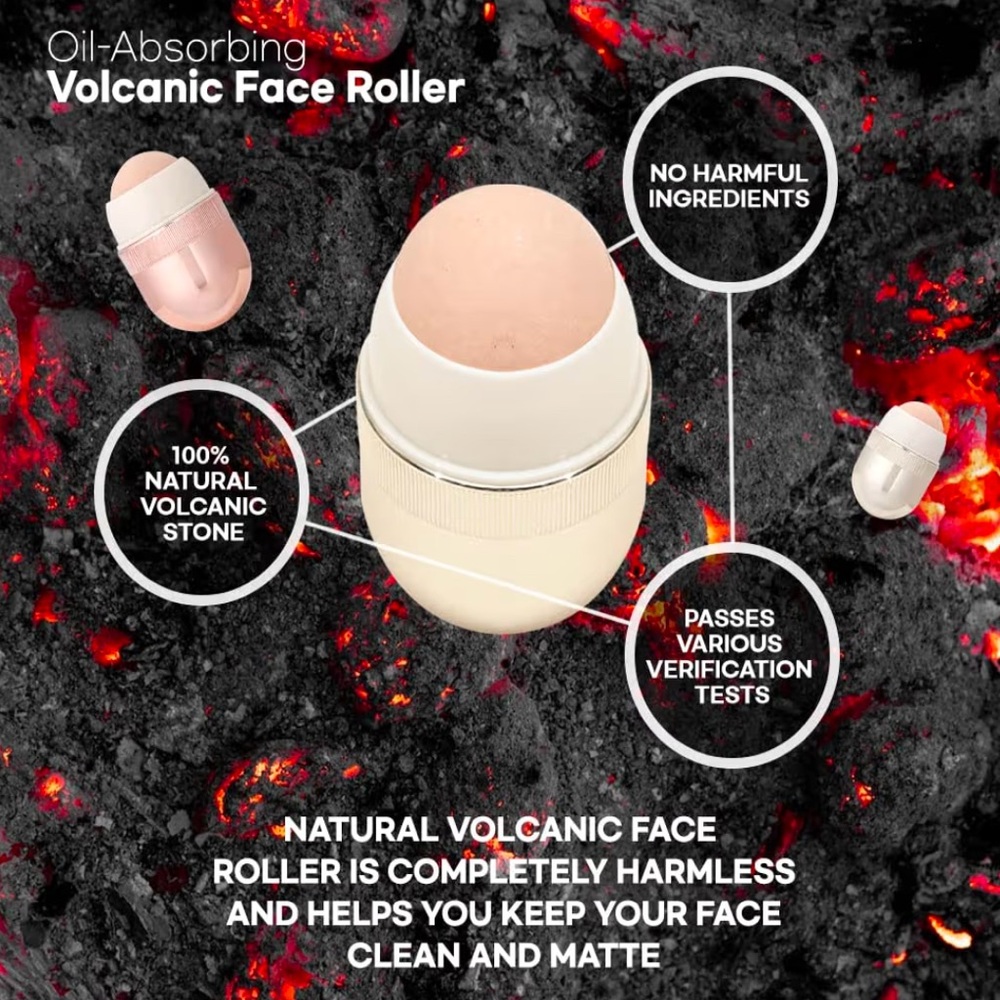 Korean Beauty Oil-Absorbing Volcanic Face Roller - Picture 5 of 8